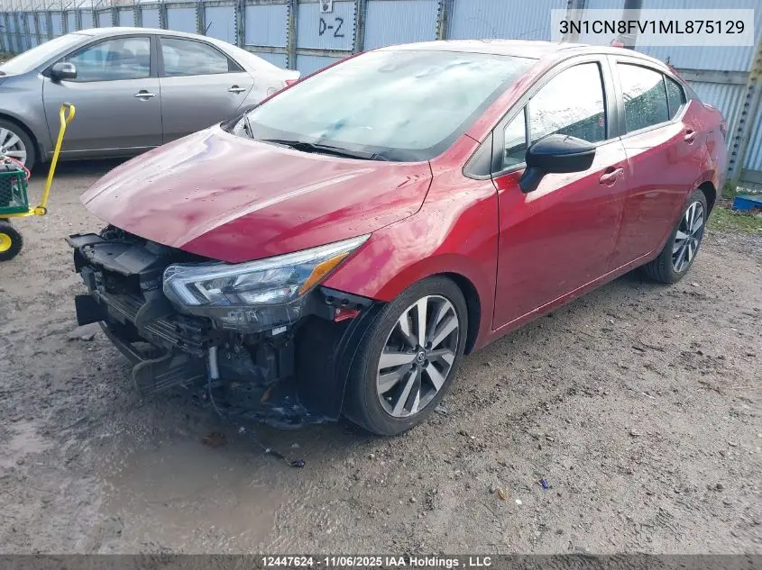 3N1CN8FV1ML875129 2021 Nissan Versa Sr