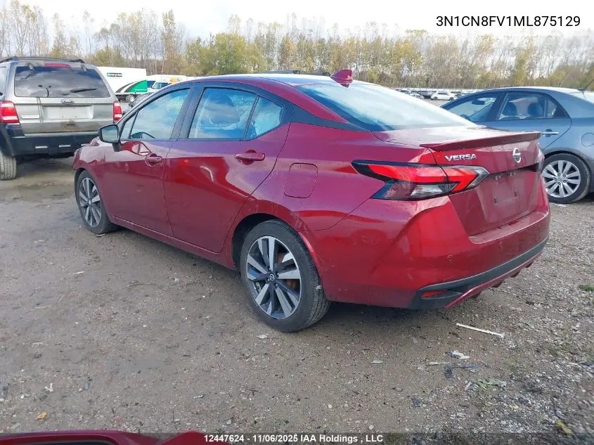 3N1CN8FV1ML875129 2021 Nissan Versa Sr