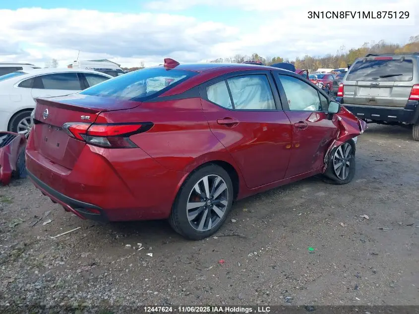 3N1CN8FV1ML875129 2021 Nissan Versa Sr