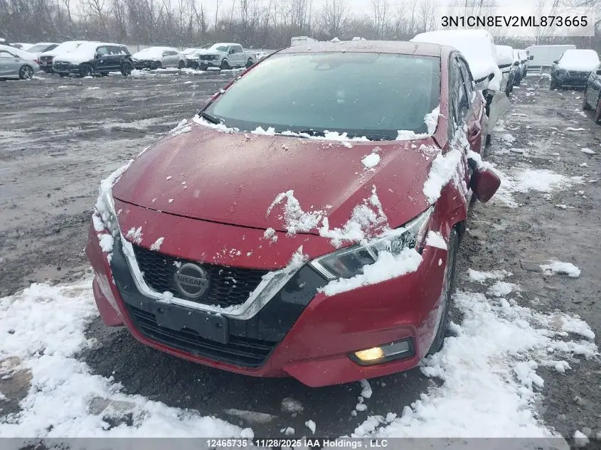 3N1CN8EV2ML873665 2021 Nissan Versa Sv