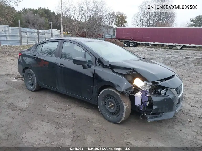 3N1CN8BVXML839588 2021 Nissan Versa S