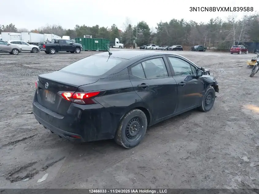 3N1CN8BVXML839588 2021 Nissan Versa S