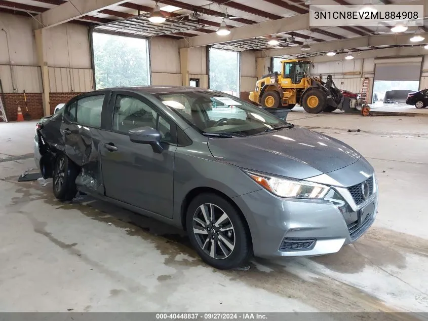 2021 Nissan Versa Sv Xtronic Cvt VIN: 3N1CN8EV2ML884908 Lot: 40448837