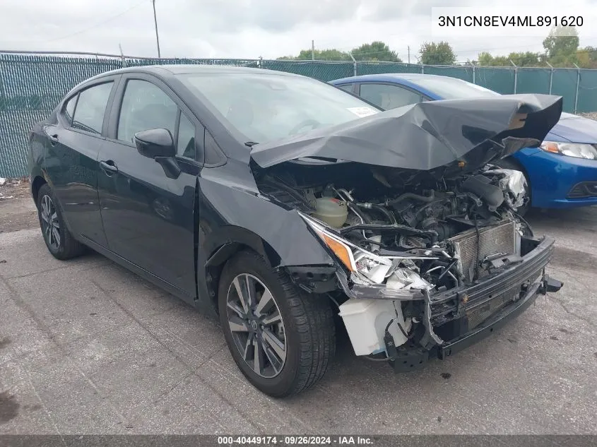 2021 Nissan Versa Sv Xtronic Cvt VIN: 3N1CN8EV4ML891620 Lot: 40449174