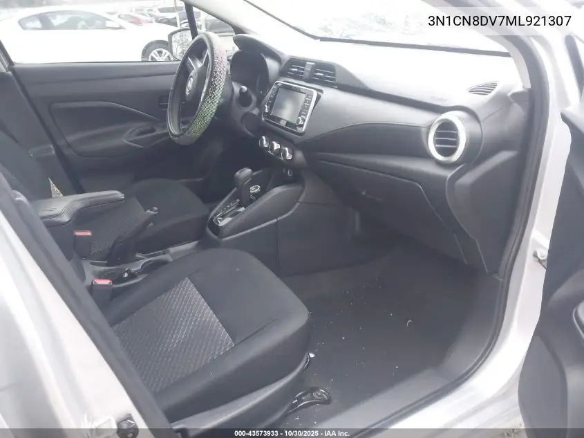 3N1CN8DV7ML921307 2021 Nissan Versa S Xtronic Cvt