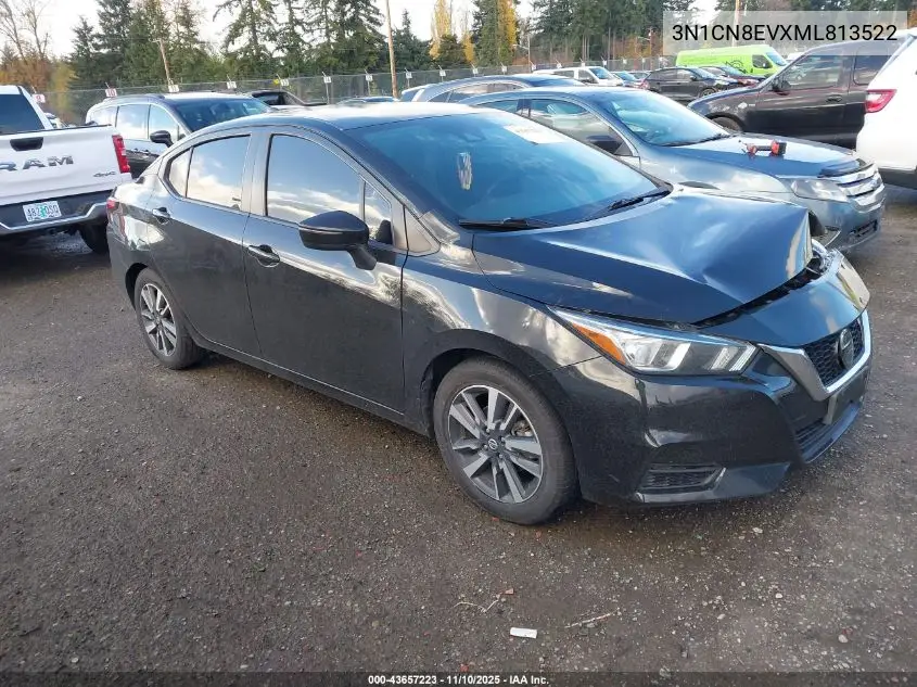 3N1CN8EVXML813522 2021 Nissan Versa Sv Xtronic Cvt