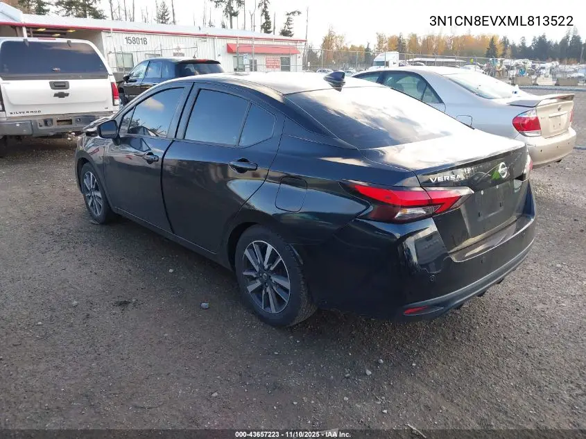 3N1CN8EVXML813522 2021 Nissan Versa Sv Xtronic Cvt