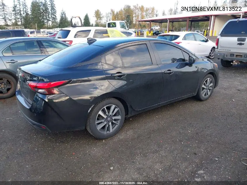 3N1CN8EVXML813522 2021 Nissan Versa Sv Xtronic Cvt