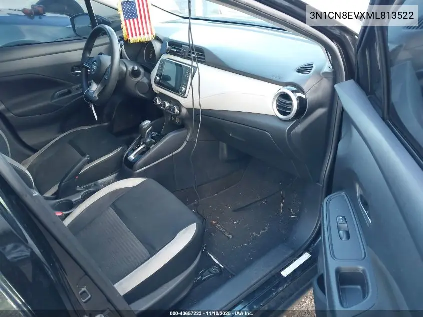 3N1CN8EVXML813522 2021 Nissan Versa Sv Xtronic Cvt