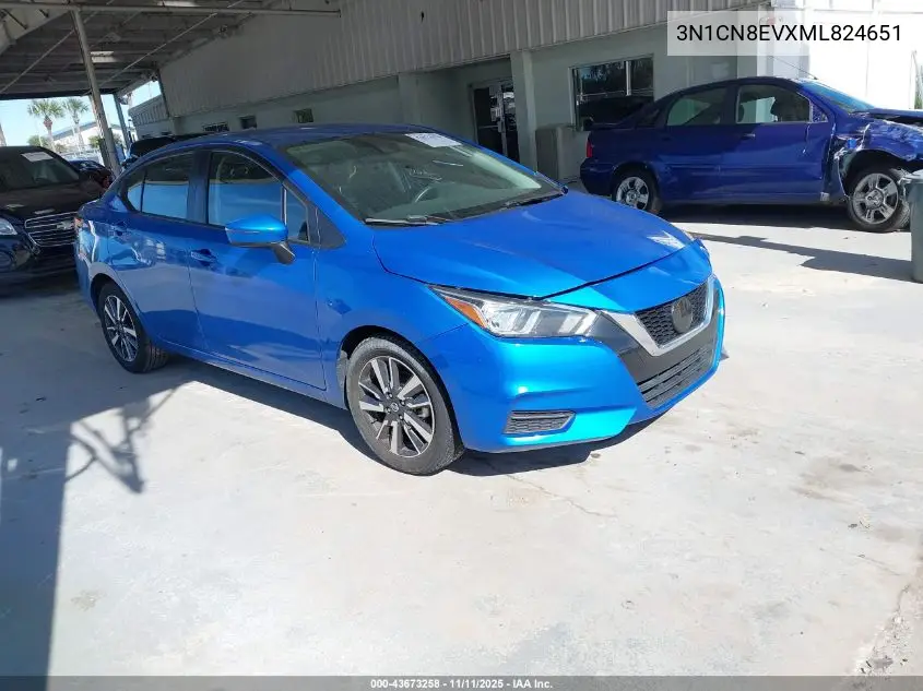 3N1CN8EVXML824651 2021 Nissan Versa Sv Xtronic Cvt