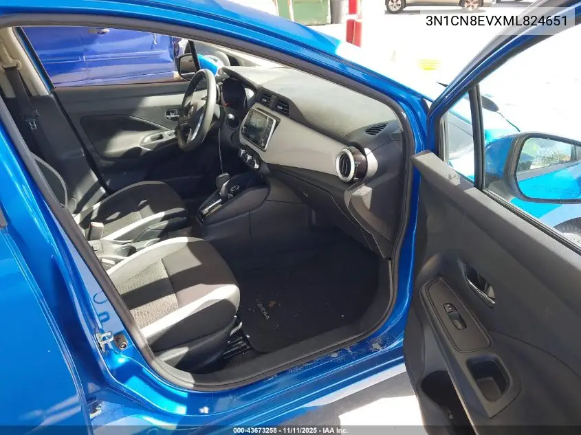 3N1CN8EVXML824651 2021 Nissan Versa Sv Xtronic Cvt