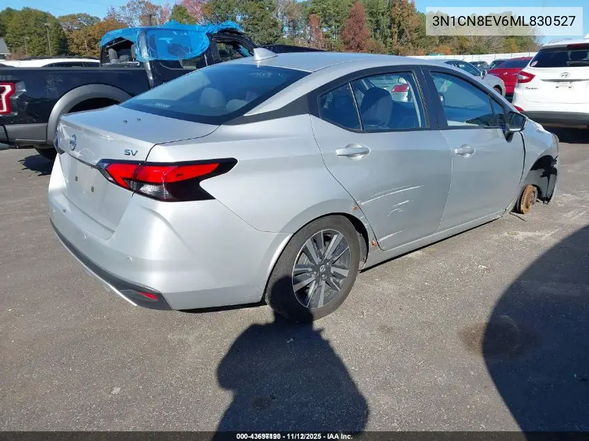 3N1CN8EV6ML830527 2021 Nissan Versa Sv Xtronic Cvt