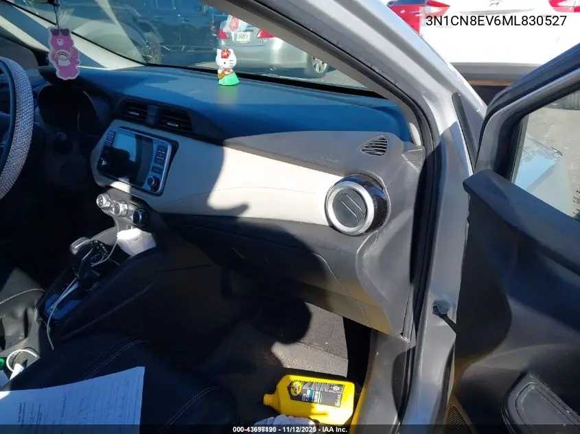 3N1CN8EV6ML830527 2021 Nissan Versa Sv Xtronic Cvt