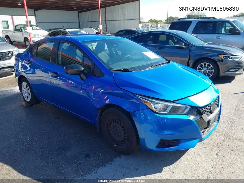 3N1CN8DV1ML805830 2021 Nissan Versa S Xtronic Cvt