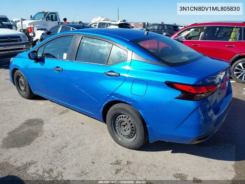3N1CN8DV1ML805830 2021 Nissan Versa S Xtronic Cvt