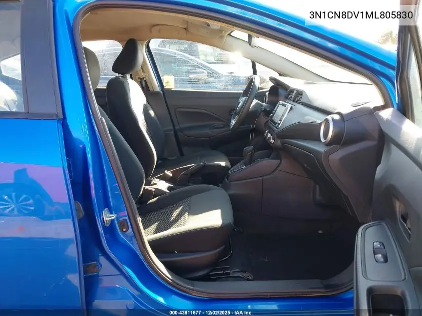 3N1CN8DV1ML805830 2021 Nissan Versa S Xtronic Cvt