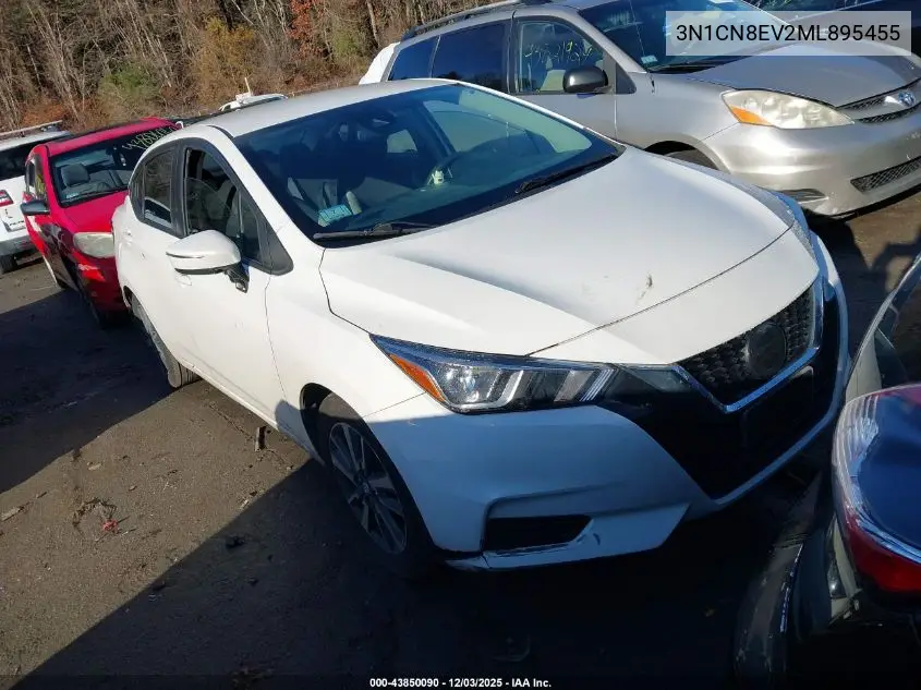 3N1CN8EV2ML895455 2021 Nissan Versa Sv Xtronic Cvt