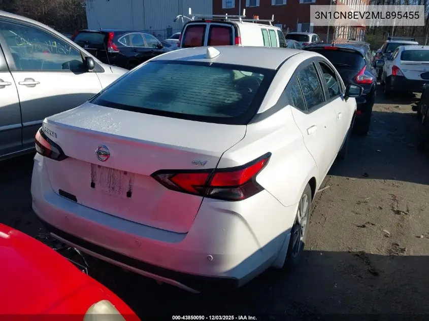3N1CN8EV2ML895455 2021 Nissan Versa Sv Xtronic Cvt