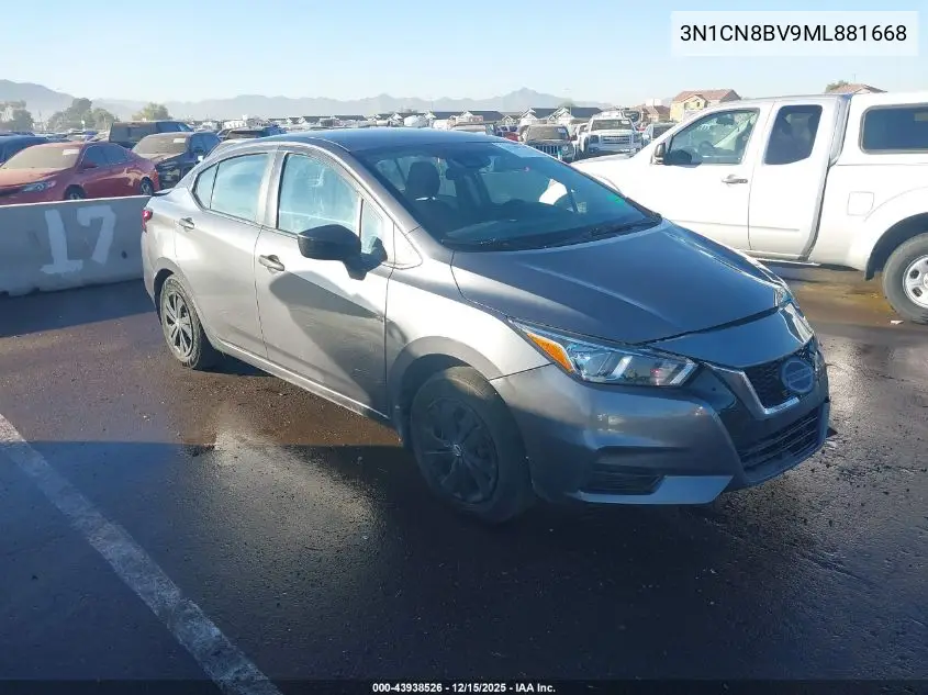 3N1CN8BV9ML881668 2021 Nissan Versa S 5-Speed Manual Transmission