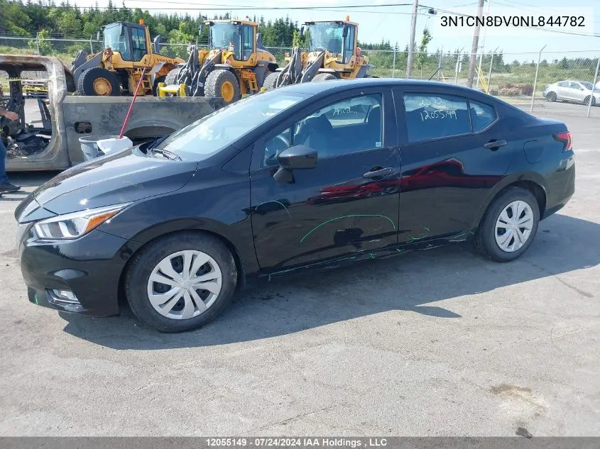 2022 Nissan Versa VIN: 3N1CN8DV0NL844782 Lot: 12055149