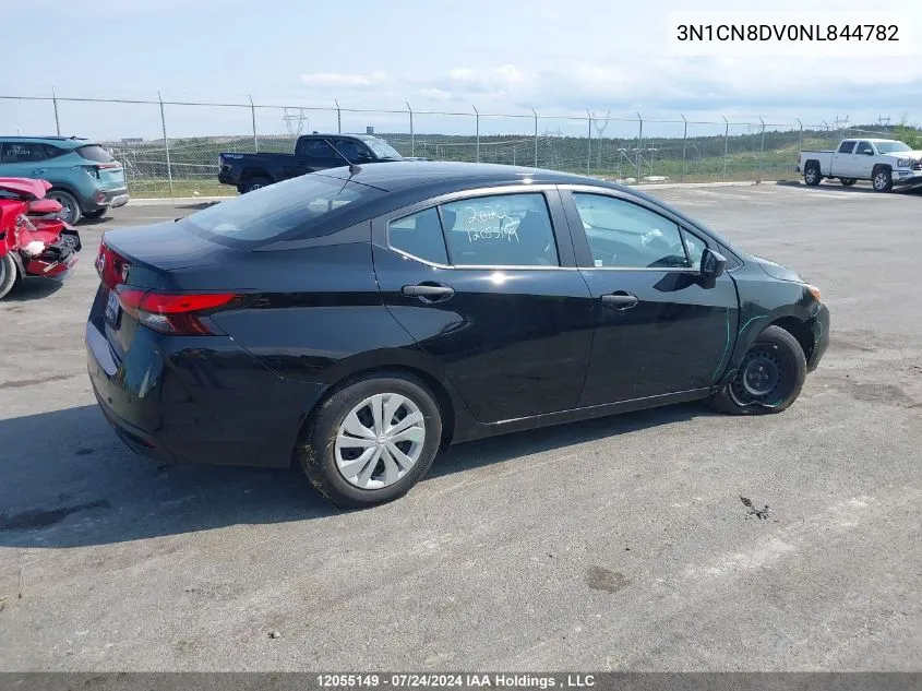 2022 Nissan Versa VIN: 3N1CN8DV0NL844782 Lot: 12055149