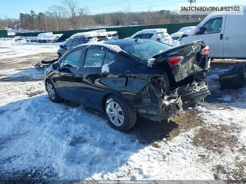 3N1CN8DV3NL852102 2022 Nissan Versa S