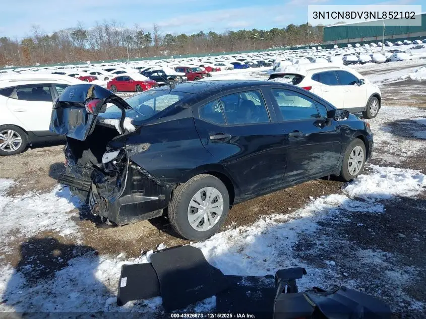 3N1CN8DV3NL852102 2022 Nissan Versa S