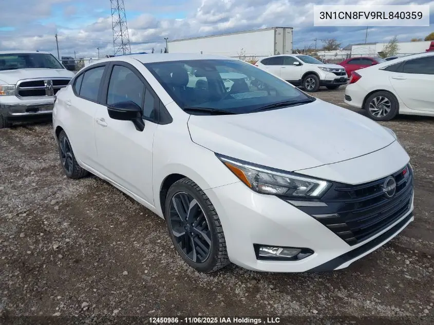 3N1CN8FV9RL840359 2024 Nissan Versa Sr