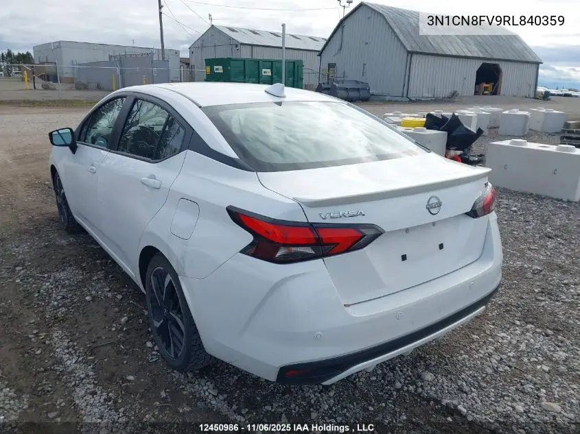 3N1CN8FV9RL840359 2024 Nissan Versa Sr