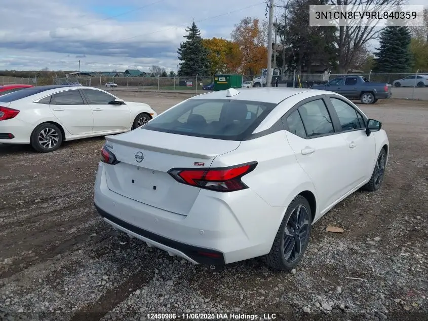 3N1CN8FV9RL840359 2024 Nissan Versa Sr