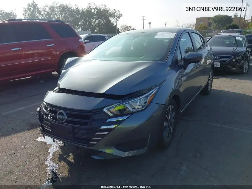 3N1CN8EV9RL922867 2024 Nissan Versa 1.6 Sv
