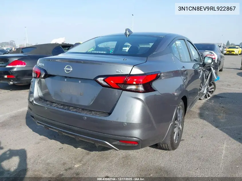 3N1CN8EV9RL922867 2024 Nissan Versa 1.6 Sv