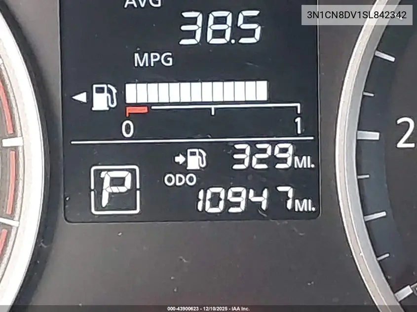 3N1CN8DV1SL842342 2025 Nissan Versa 1.6 S