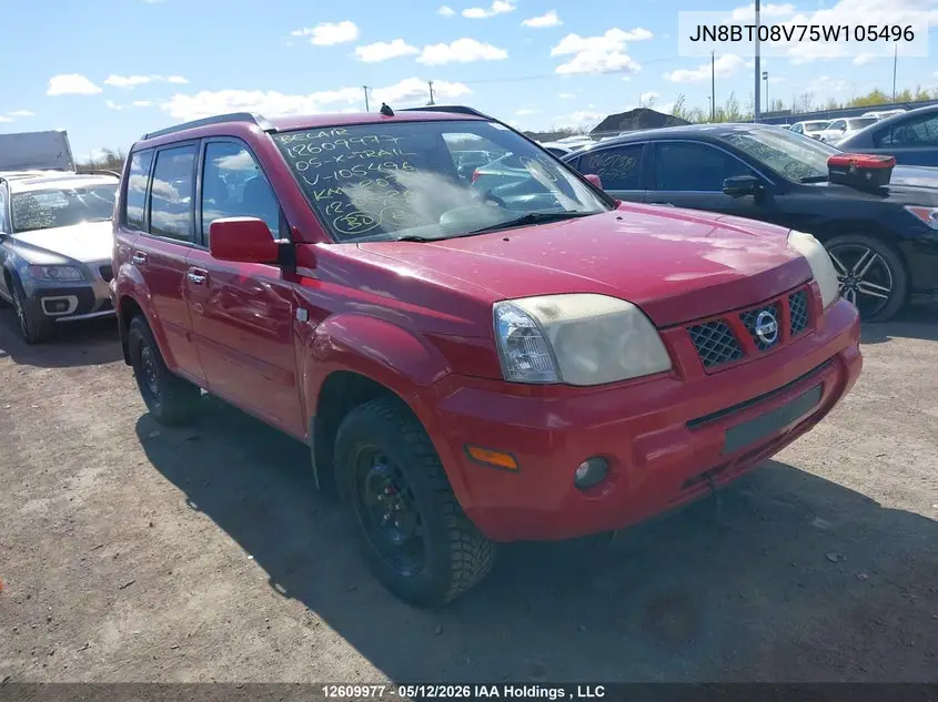 2005 Nissan X-Trail VIN: JN8BT08V75W105496 Lot: 12609977