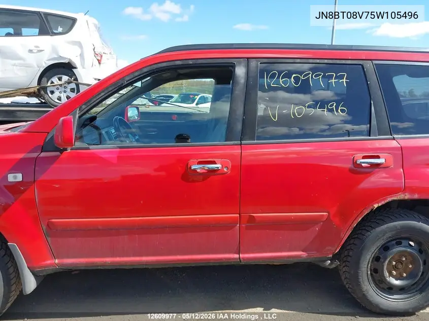 2005 Nissan X-Trail VIN: JN8BT08V75W105496 Lot: 12609977