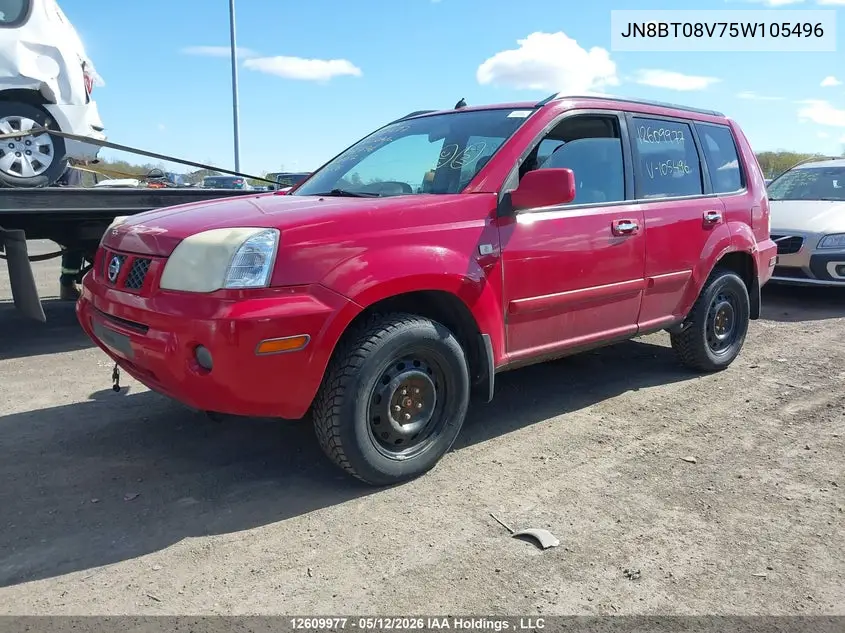 2005 Nissan X-Trail VIN: JN8BT08V75W105496 Lot: 12609977