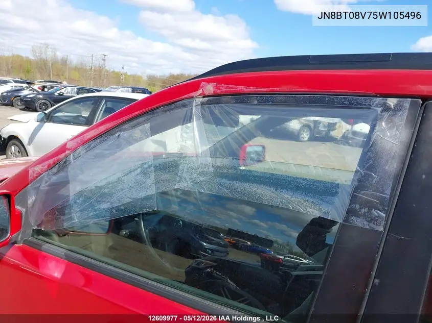 2005 Nissan X-Trail VIN: JN8BT08V75W105496 Lot: 12609977