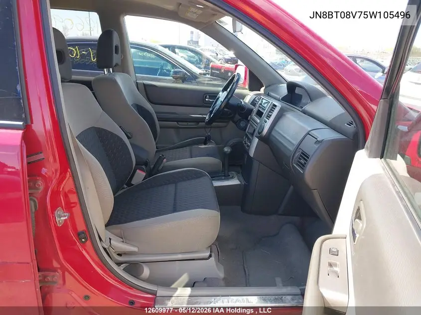 2005 Nissan X-Trail VIN: JN8BT08V75W105496 Lot: 12609977