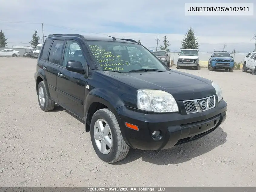 2005 Nissan X-Trail Xe/Se VIN: JN8BT08V35W107911 Lot: 12613029