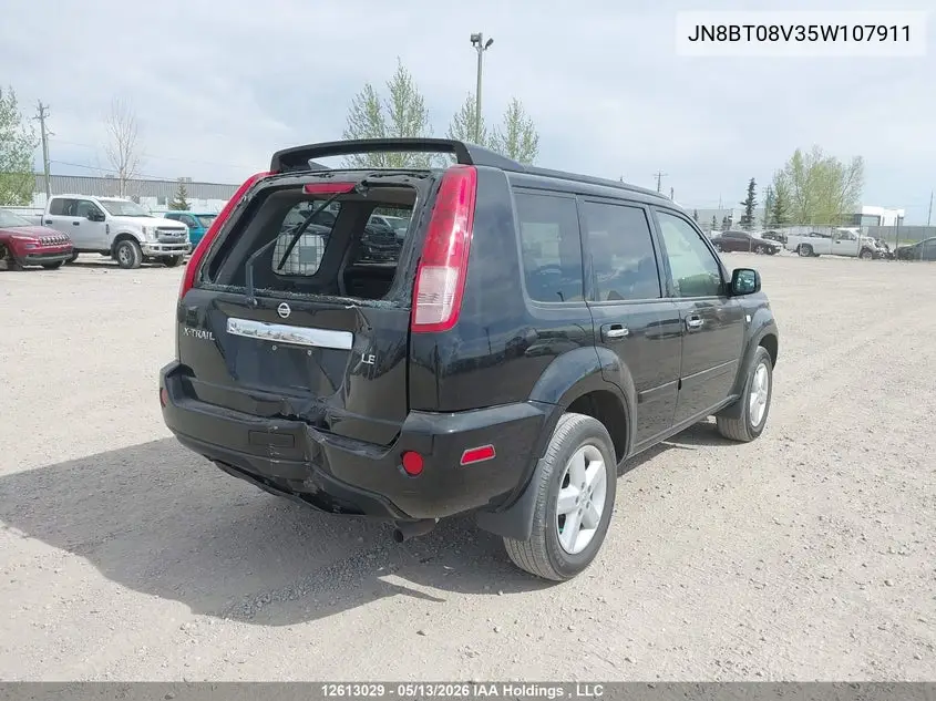 2005 Nissan X-Trail Xe/Se VIN: JN8BT08V35W107911 Lot: 12613029