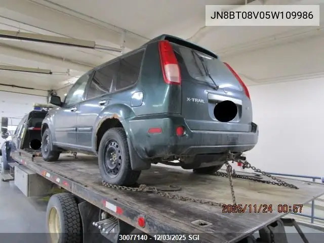 JN8BT08V05W109986 2005 Nissan X-Trail Xe/Se