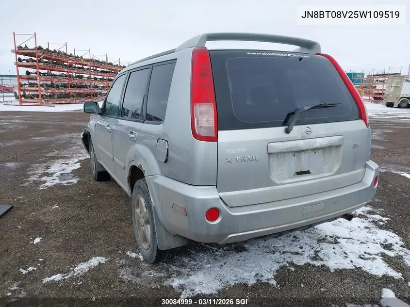 2005 Nissan X-Trail Xe/Se VIN: JN8BT08V25W109519 Lot: 30084999
