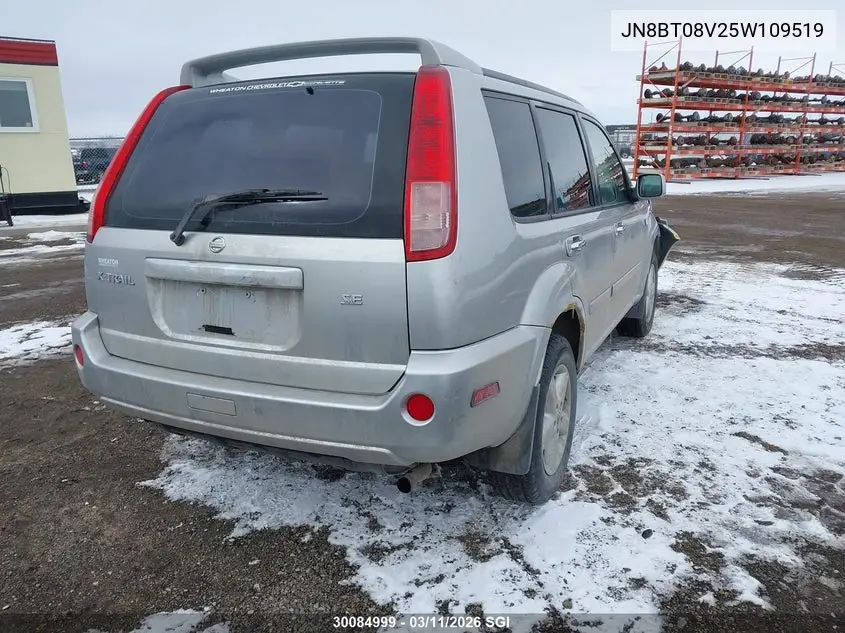 2005 Nissan X-Trail Xe/Se VIN: JN8BT08V25W109519 Lot: 30084999