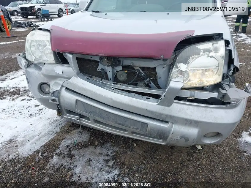 2005 Nissan X-Trail Xe/Se VIN: JN8BT08V25W109519 Lot: 30084999