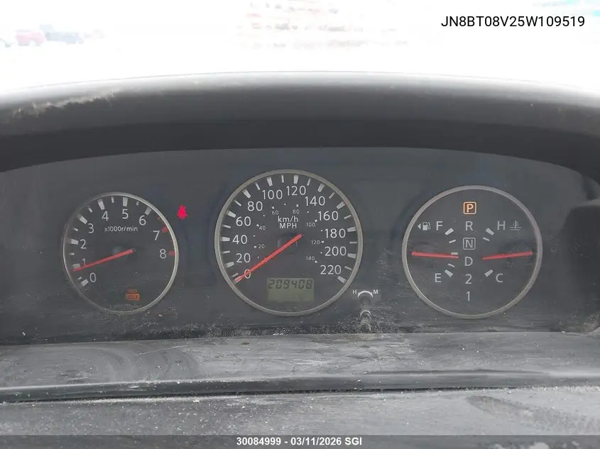 2005 Nissan X-Trail Xe/Se VIN: JN8BT08V25W109519 Lot: 30084999