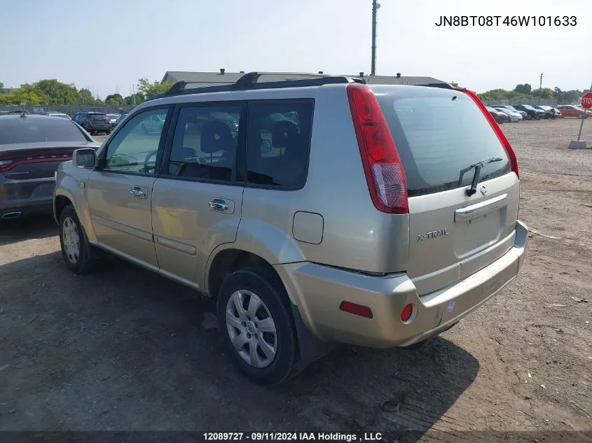 2006 Nissan X-Trail VIN: JN8BT08T46W101633 Lot: 12089727