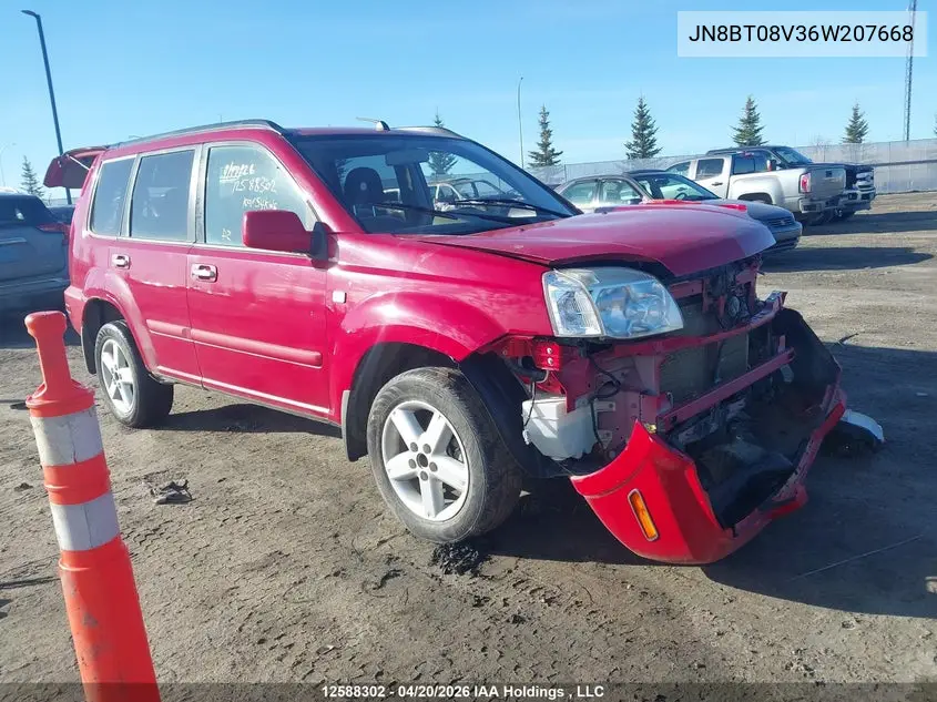 2006 Nissan X-Trail Xe/Se VIN: JN8BT08V36W207668 Lot: 12588302