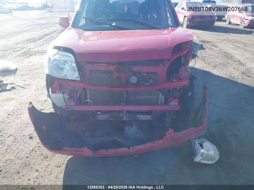 2006 Nissan X-Trail Xe/Se VIN: JN8BT08V36W207668 Lot: 12588302