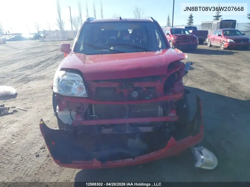 2006 Nissan X-Trail Xe/Se VIN: JN8BT08V36W207668 Lot: 12588302