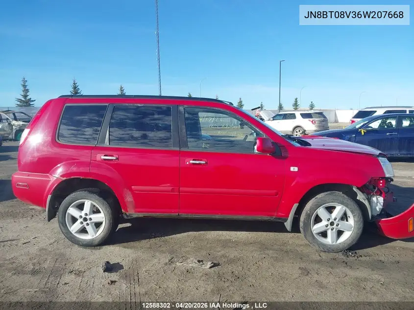 2006 Nissan X-Trail Xe/Se VIN: JN8BT08V36W207668 Lot: 12588302
